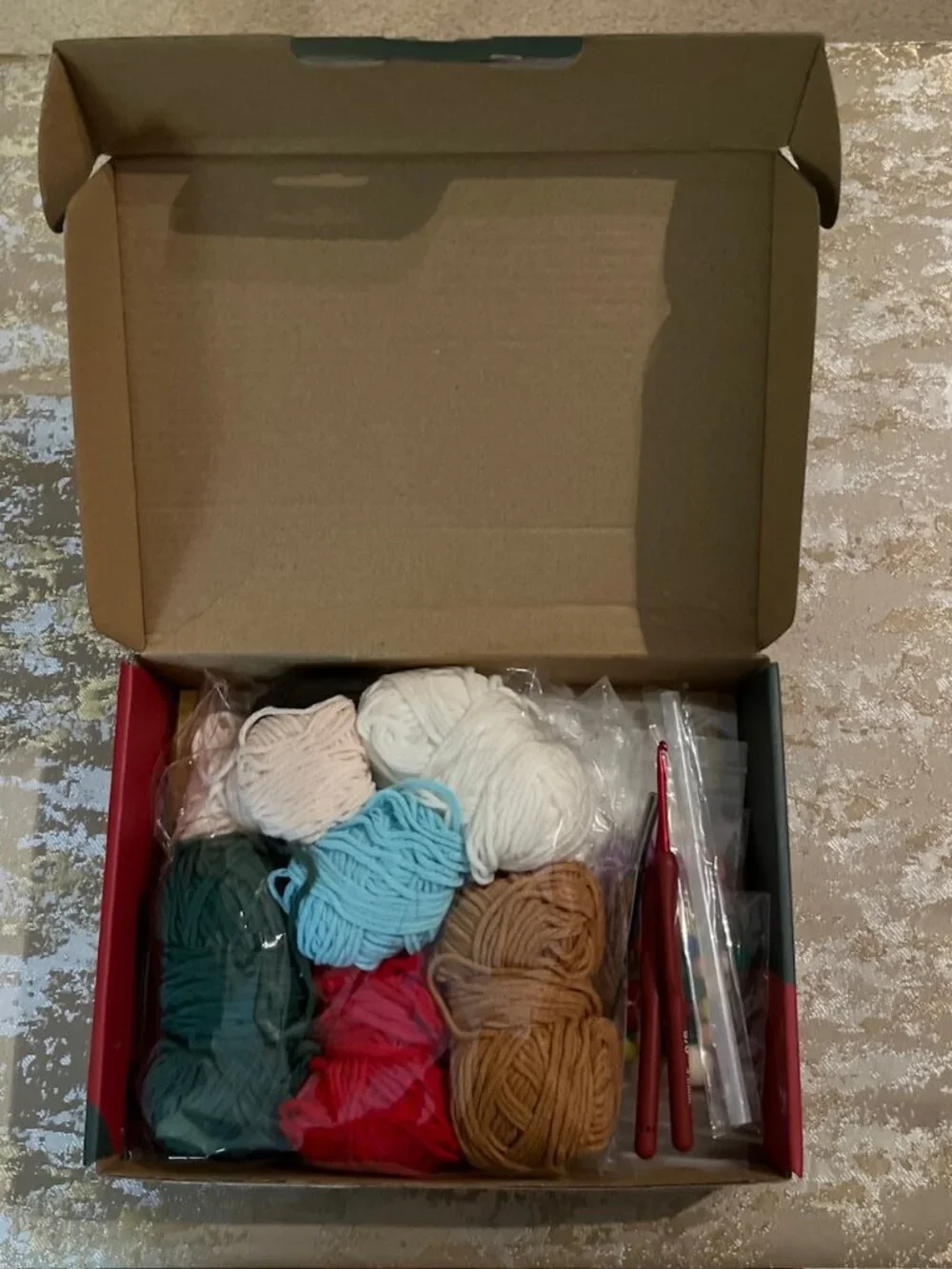 DIY Woolen Doll Crochet Kit 3 pcs Santa Snowman Tree Christmas Gift Adults Kids